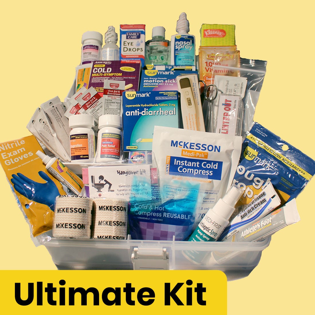 The College Student First Aid Kit is individually assembled and uniquely created for the specific needs of college students. Developed by a college clinic nurse practitioner, the kit is comprehensive, well organized, and affordable. With over 30 different medications, ointments, creams, drops, tools, and wound care items, The College Student First Aid Kit will make your student’s college life… Healthier, Safer, and Smarter.